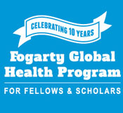 Ribbon: Celebrating 10 Years: Fogarty Global Health Program for Fellows & Scholars