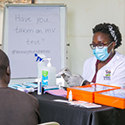 Photo courtesy of Racheal Nabunya.Emergency and trauma nurse, head of nursingMakerere University, Uganda, HIV, HIV self-testing kits, workplace health care