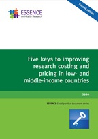 Publication cover for Five keys to improving research costing and pricing in low- and middle-income countries