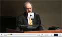 Webcast screenshot of Sir Mark Walport speaking