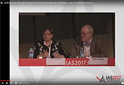 Screen capture of recorded webcast of July 2017 symposium session at the International AIDS Symposium IAS Conference
