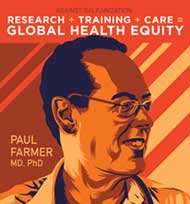 Poster for the 2016 David E. Barmes Lecture titled Against Balkanization: Research + Training + Care = Global Health Equity