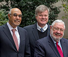 Bill Pape, Dan Fitzgerald and Warren Johnson pose for camera