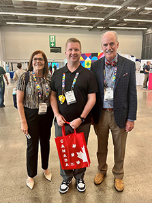 Left to right: Angelica Espinosa Miranda, Álisson Bigolin, Peter Kilmarx