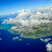 Overhead view of Tumon Bay, Guam