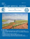 Sample cover of the Malawi Medical Journal
