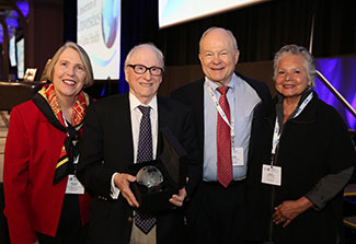 Maryanne Lachat, Ken Bridbord, King Holmes and Virginia Gonzalez at CUGH 2019 awards ceremony