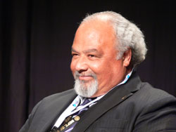 Closeup of Ambassador Eric Goosby, smiling