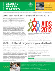 Cover of July / August issue of Global Health Matters