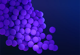 A medical illustration of methicillin-resistant, Staphylococcus aureus (MRSA) bacteria 