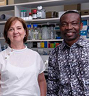 From left: Lyn-Marie Birkholtz and Richard Amewu