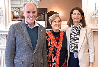 Photo of Dr. Peter Kilmarx (left), Dr. Jody Olsen (Middle), and Dr. Kathy Neuzil (Right)