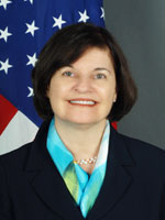 Headshot of Ambassador Leslie V. Rowe