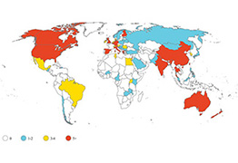Sepsis trials are predominantly conducted in high-income countries.