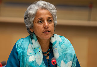 World Health Organization Chief Scientist Dr. Soumya Swaminathan