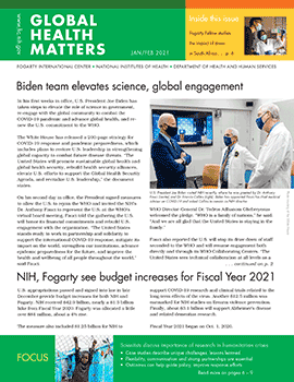 Cover of January February 2021 issue of Global Health Matters