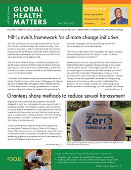 Cover of November December 2021 issue of Global Health Matters