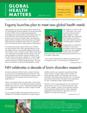 Cover of March April 2014 issue of Global Health Matters