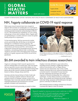 Cover of March April 2020 issue of Global Health Matters