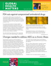 Cover of May / June 2013 issue of Global Health Matters
