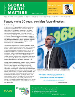 Cover of May June 2018 issue of Global Health Matters