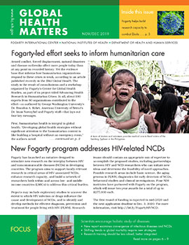 Cover of November December 2019 issue of Global Health Matters
