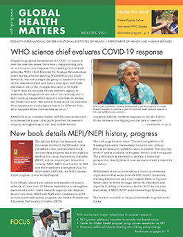 Cover of November December 2021 issue of Global Health Matters