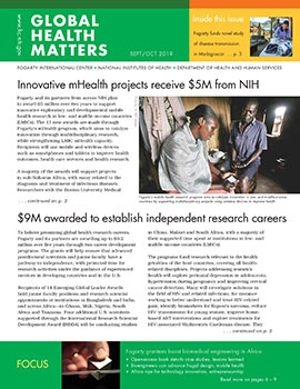 Cover of September October 2019 issue of Global Health Matters