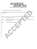 Page 1 of Academic Medicine article