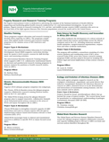 Fact sheet on Fogarty research and research training programs 
