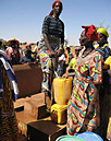 Women getting water