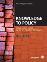 Cover of the book Knowledge to Policy: Making the Most of Development Research