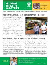 Cover of August 2010 issue of Global Health Matters