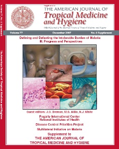 Journal of Tropical Medicine and Hygiene cover for the Malaria Supplement
