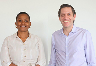 Photo of Stellah Mpagama and Scott Heysell