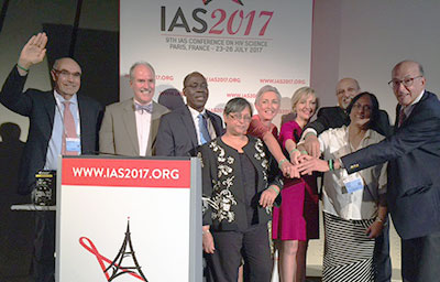Speakers and panelists from the IAS 2017 session on ending AIDS through research training and capacity building in LMICs