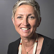 Headshot of Dr. Linda-Gail Bekker who is smiling
