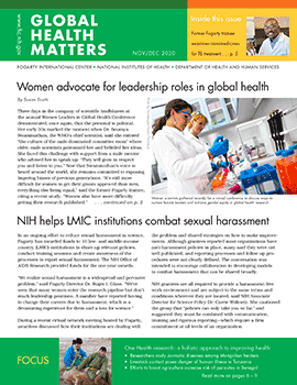 Cover of November December 2020 issue of Global Health Matters